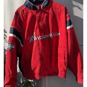 Vintage Winners Circle NASCAR Men’s Jacket Sz XL Budweiser Dale Earnhardt Jr. #8